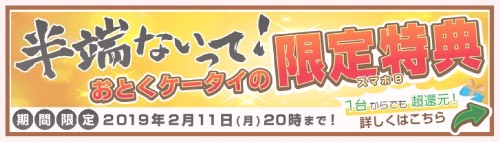 おとくケータイ限定特典