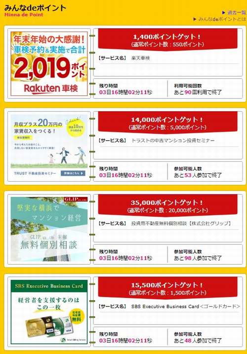 今回は8件で77,000ポイント獲得！陸マイラー御用達のイベントでお得な案件を紹介