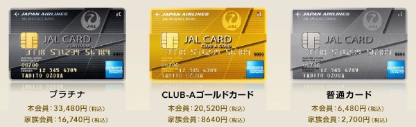 JALアメリカン・エキスプレス・カード年会費