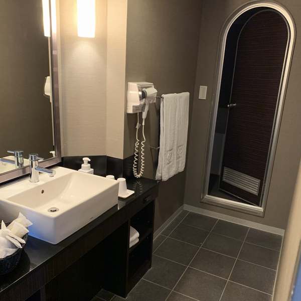新宿プリンスホテルツインルームA洗面台シャワー室