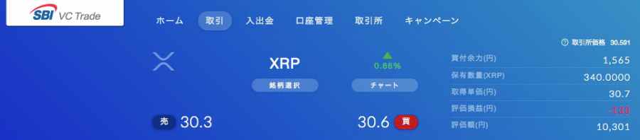 XRP保有状況