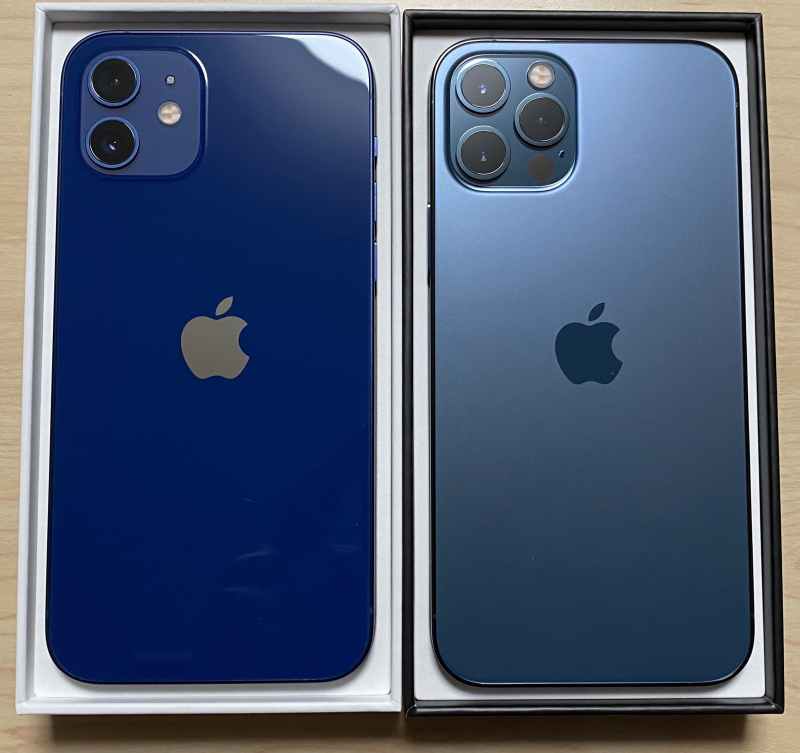 iPhone12ProとiPhone12を開封してファーストレビューをすると画面の見分けはつきませんでした | ANAマイルとiPhoneポイントで