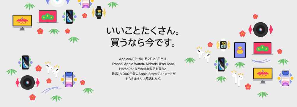 Appleの初売り