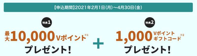 三井住友カードナンバーレス入会特典