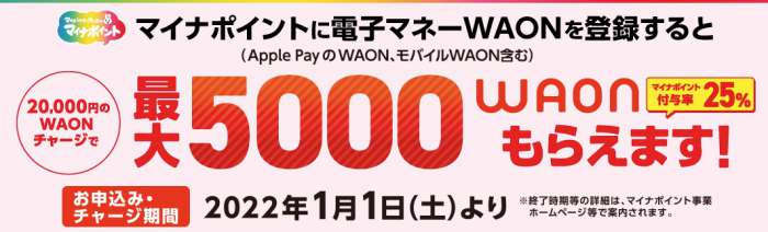 マイナポイント事業WAON