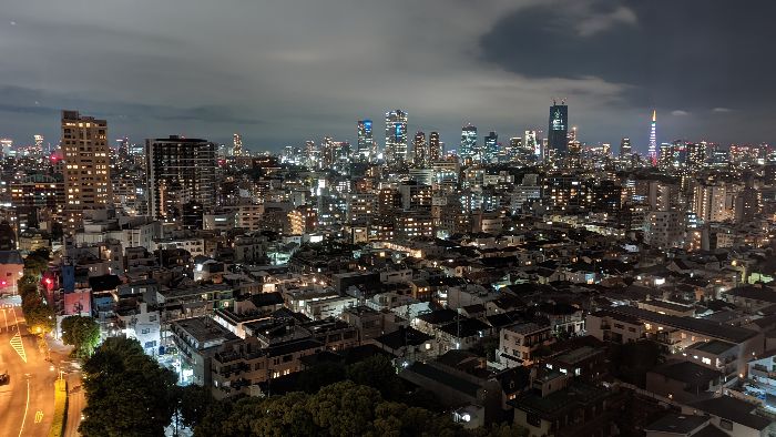 ウェスティンホテル東京夜の東京タワー