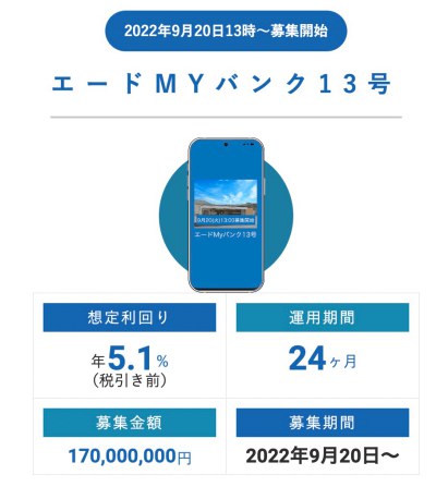 エードMYバンク13号