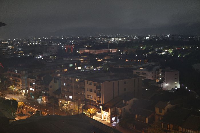 ウェスティン都ホテル京都からの夜景