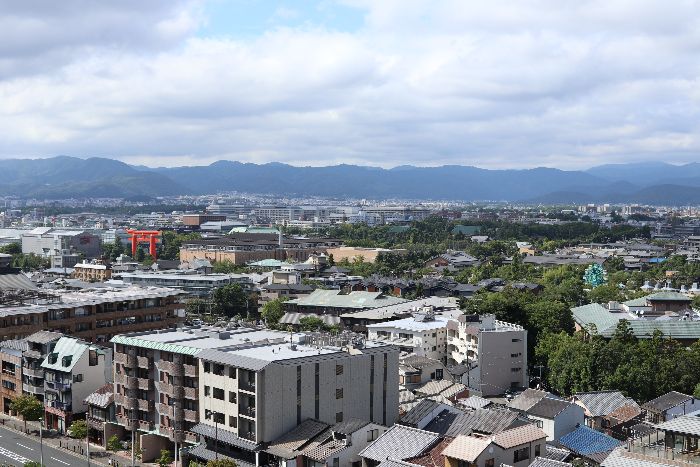 ウェスティン都ホテル京都の西側景色