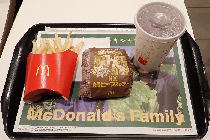 N.Y.肉厚ビーフ＆ポテトのセット