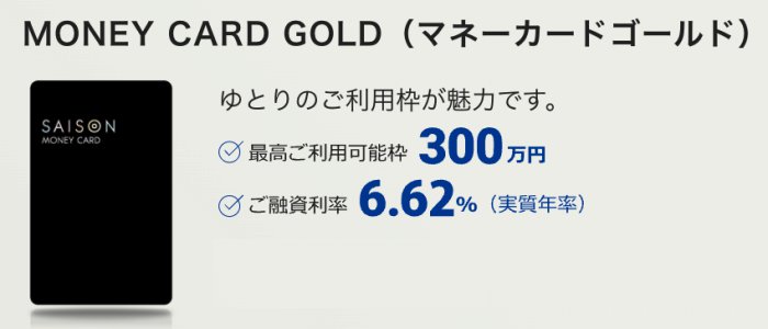 MONEY CARD GOLDの基本情報と特徴