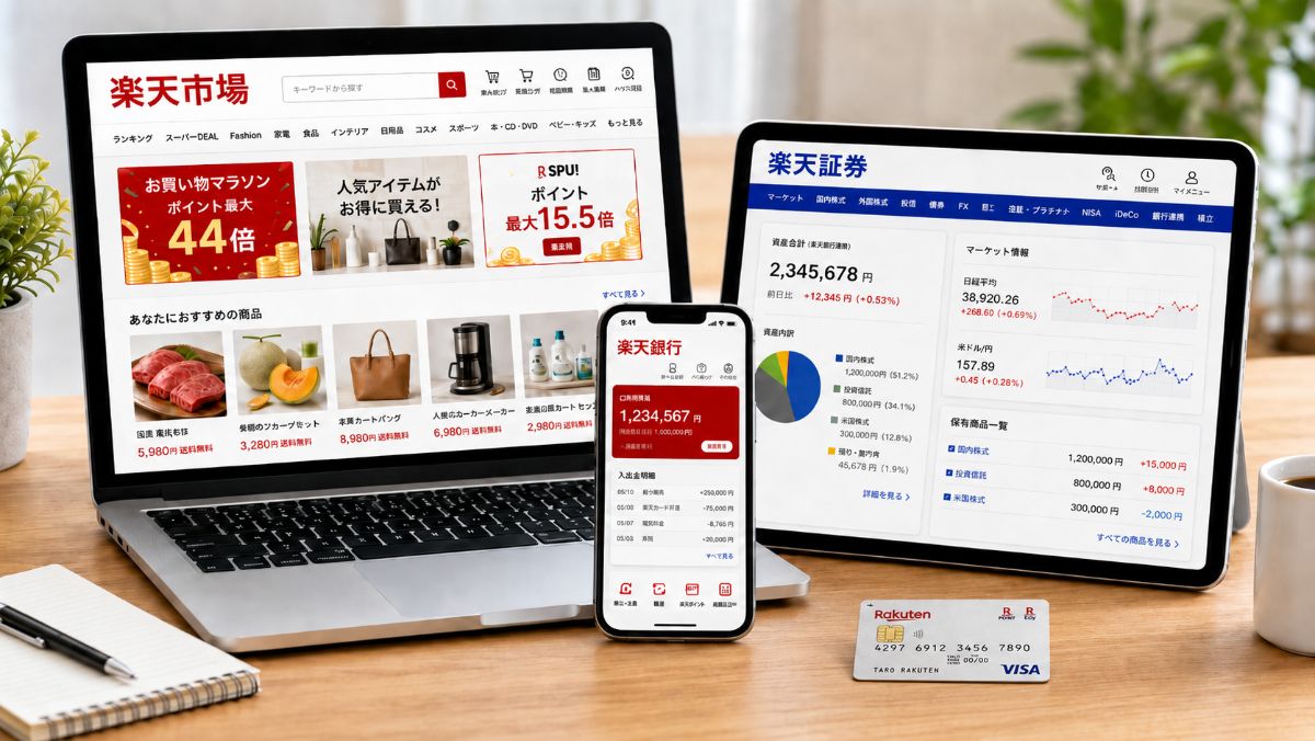楽天カード・楽天銀行・楽天証券はどの順番で申し込む