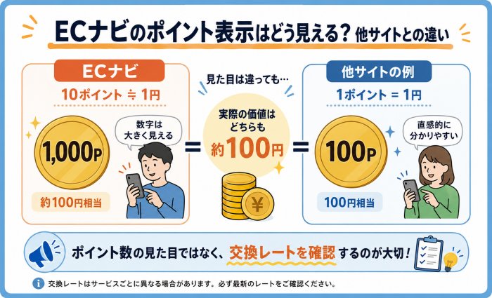 ECナビのポイントレート